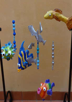 Mòbil Peixos de l'Escola Bressol Municipal BARRUFETS de BARCELONA